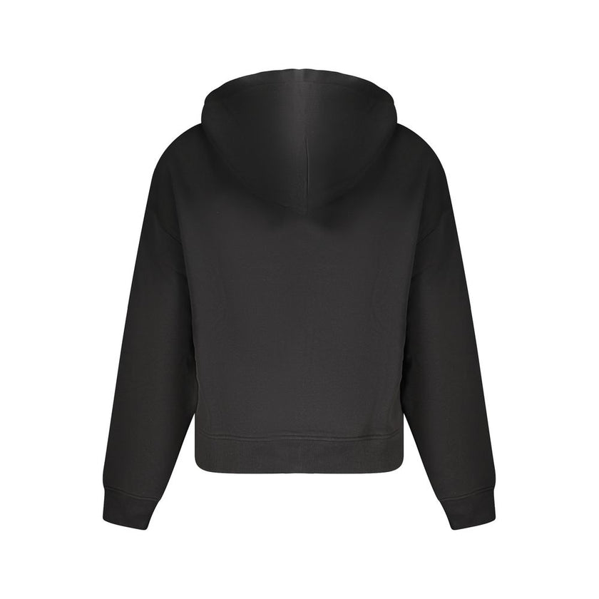 Tommy Hilfiger Black Cotton Women Hoodie