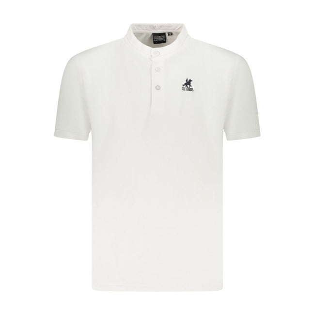 U.S. Grand Polo White Cotton Men Polo Shirt