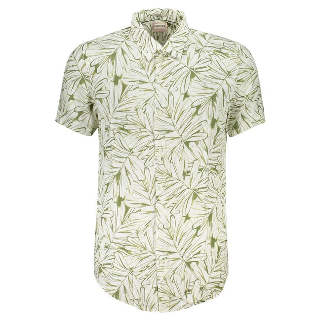 Guess Jeans White Viscose Men Shirt