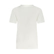 Converse White Cotton Women T-Shirt
