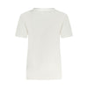 Converse White Cotton Women T-Shirt