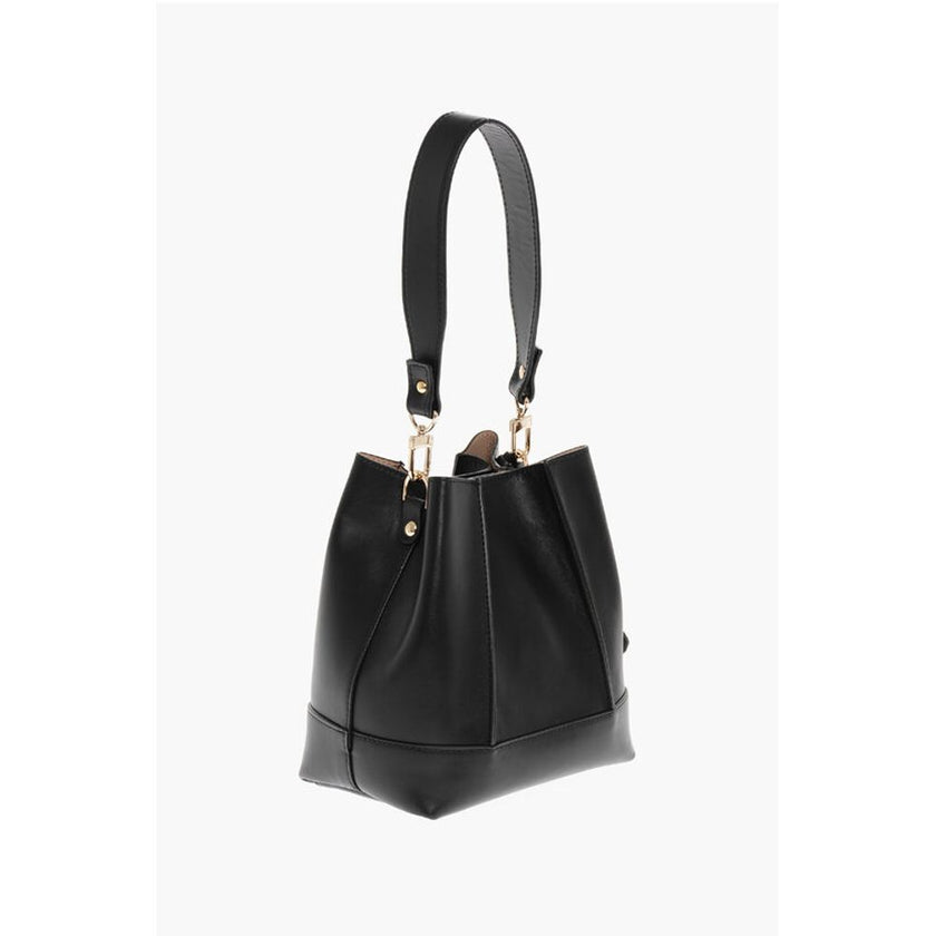 Testoni Leather LINDA Shoulder Bag with Removable Strap
