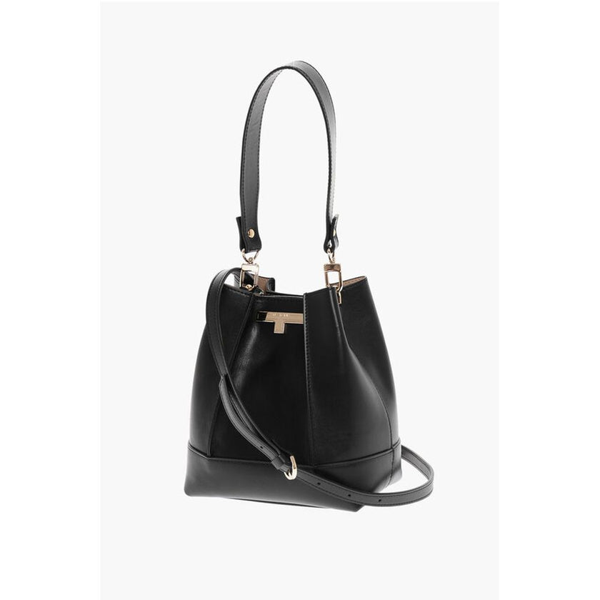 Testoni Leather LINDA Shoulder Bag with Removable Strap