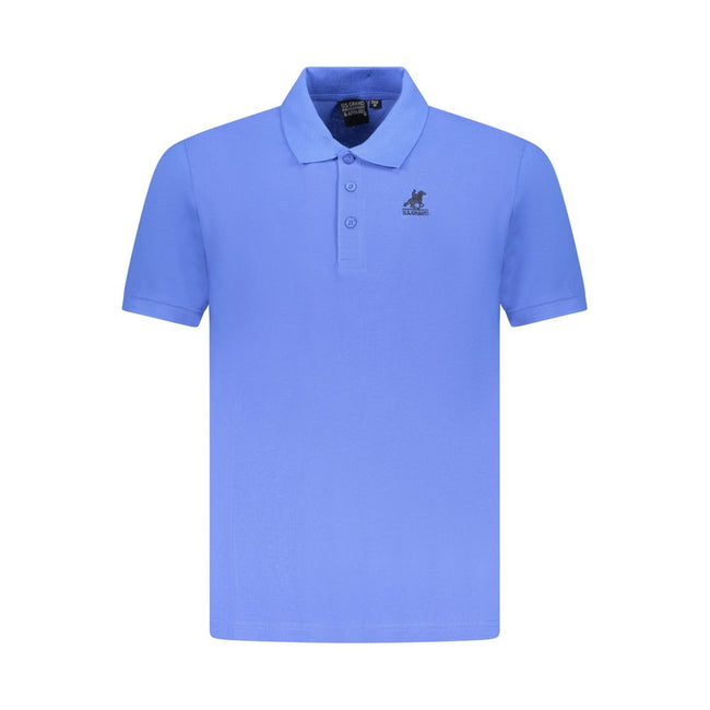 U.S. Grand Polo Blue Cotton Men Polo Shirt