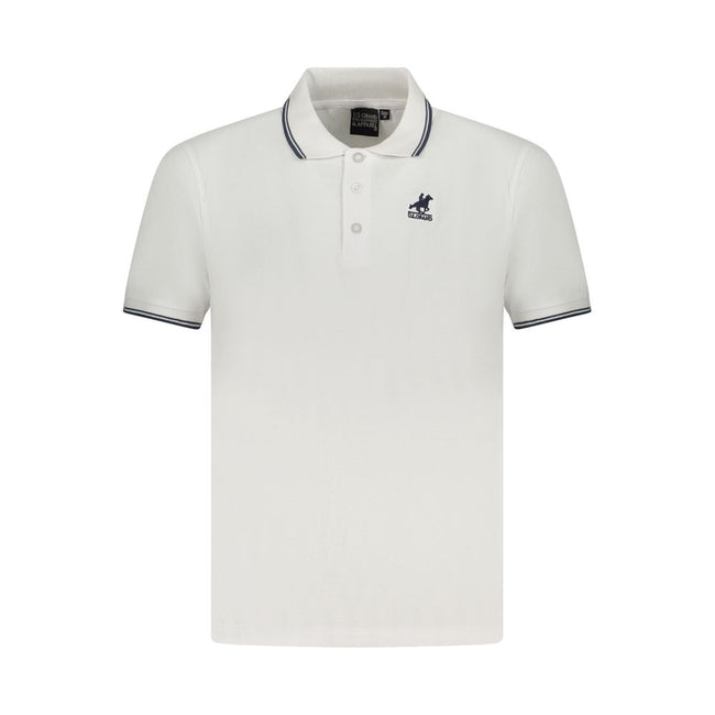 U.S. Grand Polo White Cotton Men Polo Shirt
