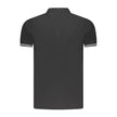 Cavalli Class Black Cotton Men Polo Shirt