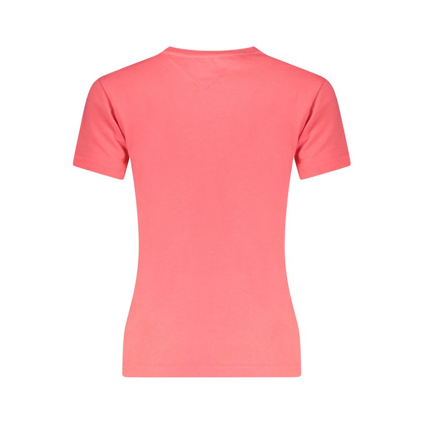 Tommy Hilfiger Pink Cotton Women T-Shirt