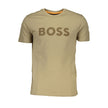 Hugo Boss Brown Cotton Men T-Shirt