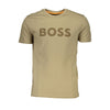 Hugo Boss Brown Cotton Men T-Shirt