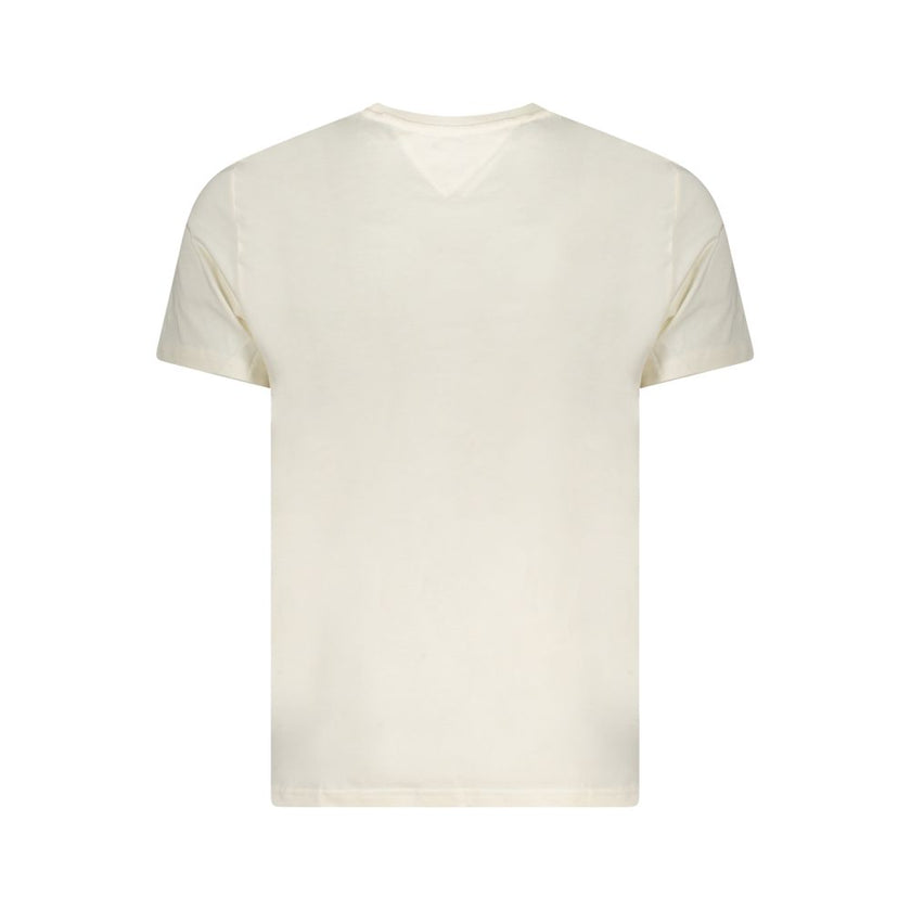 Tommy Hilfiger Beige Cotton Men T-Shirt