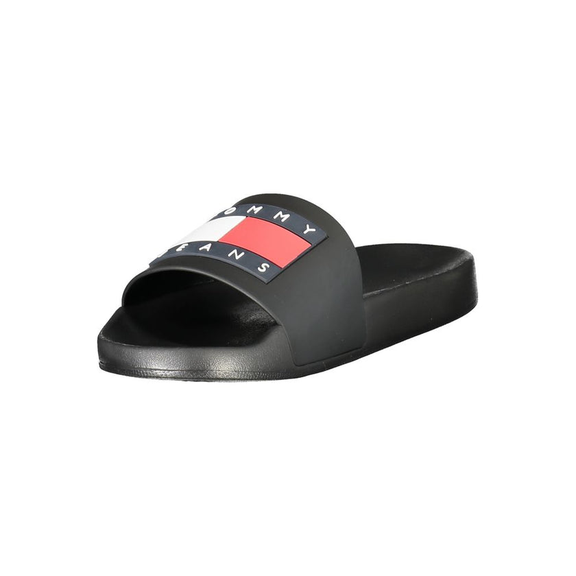 Tommy Hilfiger Black Polyethylene Women Sandal
