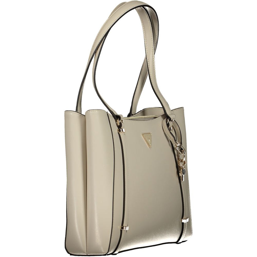 Guess Jeans Beige Polyethylene Women Handbag
