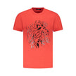 Cavalli Class Red Cotton Men T-Shirt