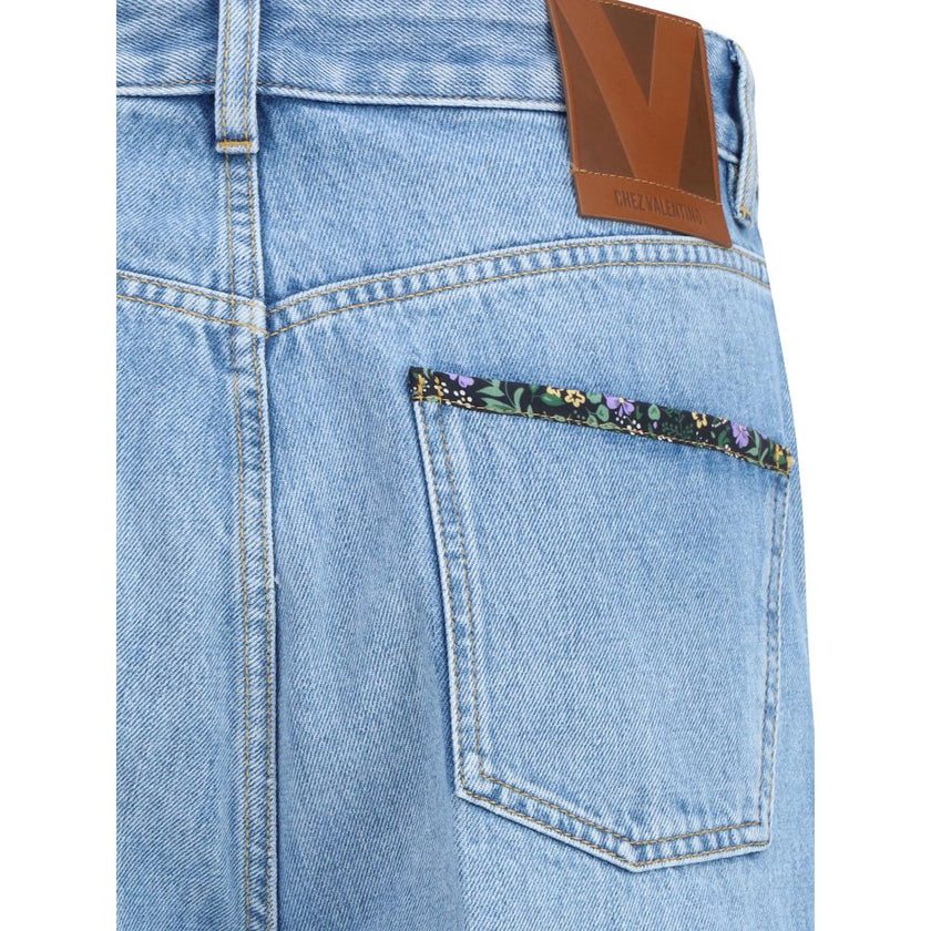 Valentino Jeans with floral details