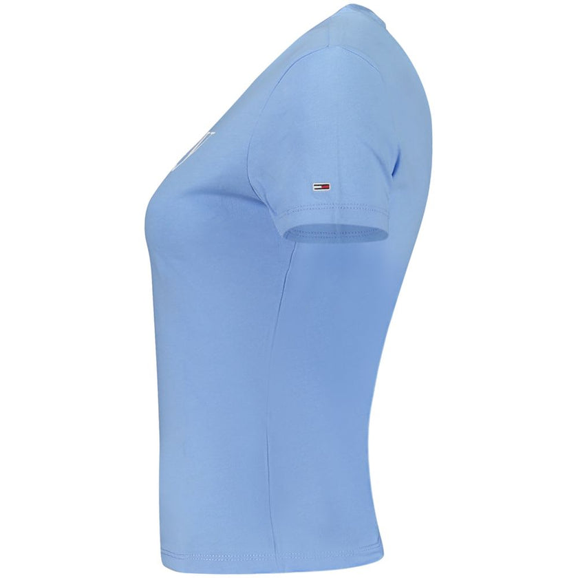 Tommy Hilfiger Blue Cotton Women T-Shirt