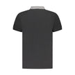 Cavalli Class Black Cotton Men Polo Shirt