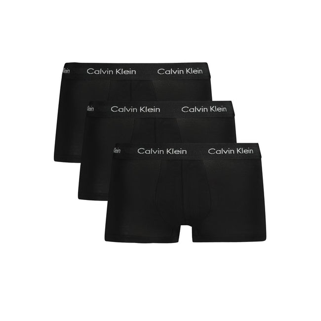Calvin Klein Black Cotton Men Boxer