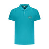 Trussardi Light Blue Cotton Men Polo Shirt