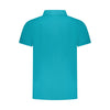 Trussardi Light Blue Cotton Men Polo Shirt