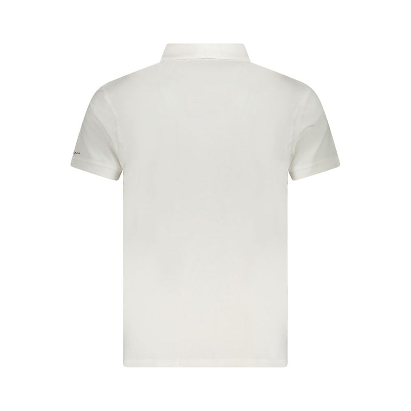 Trussardi White Cotton Men Polo Shirt