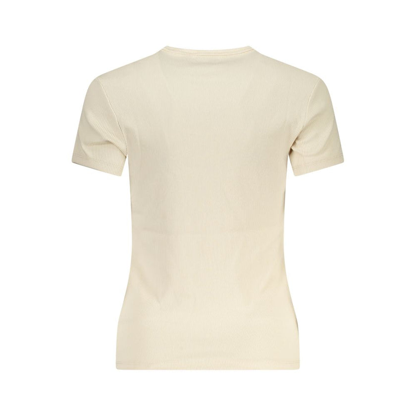 Tommy Hilfiger Beige Cotton Women T-Shirt