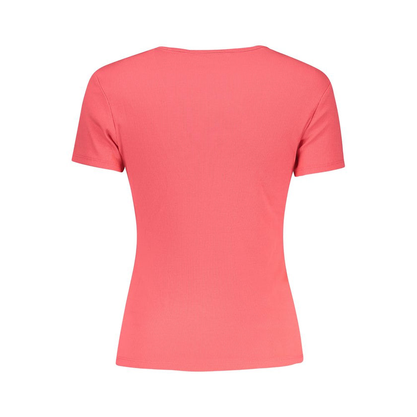Tommy Hilfiger Pink Cotton Women T-Shirt