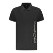Cavalli Class Black Cotton Men Polo Shirt
