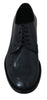 Dolce & Gabbana Elegant Blue Leather Derby Dress Shoes